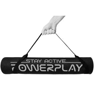 Килимок для йоги PowerPlay 4010 PVC Black 0,6 см 