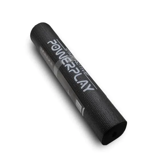 Килимок для йоги PowerPlay 4010 PVC Black 0,6 см 