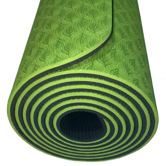 Килимок для йоги та фітнесу U-POWEX TPE Yoga mat Green/Black 