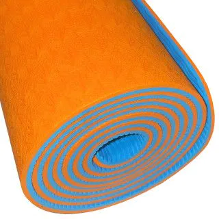 Килимок для йоги та фітнесу U-POWEX TPE Yoga mat Orange/Blue 