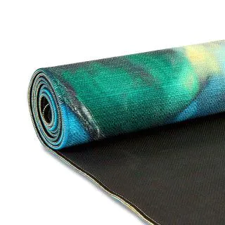 Килимок каучуковий Yoga mat 3 мм Джутовий лотос 2