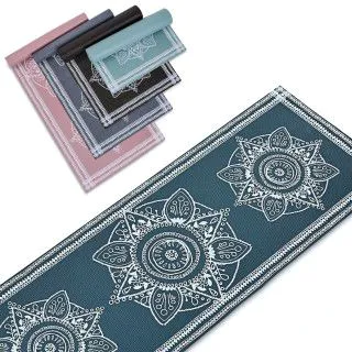 Килимок для занять Yoga mat FLOWER PVC 4 мм
