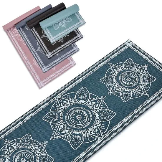 Килимок для занять Yoga mat FLOWER PVC 4 мм