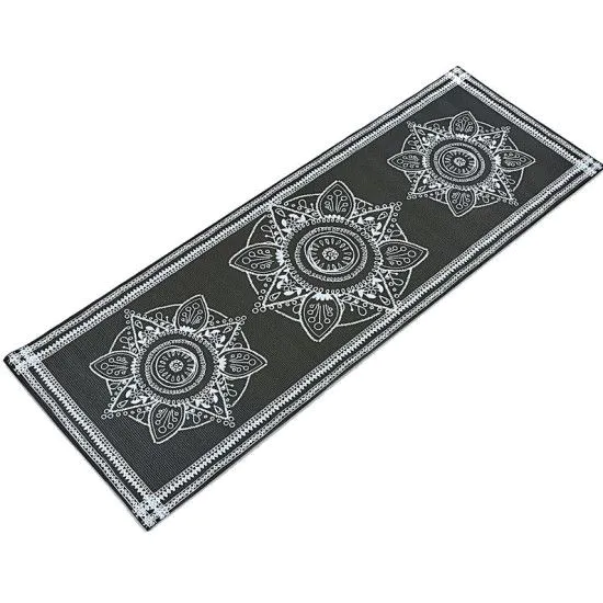 Килимок для занять Yoga mat FLOWER PVC 4 мм
