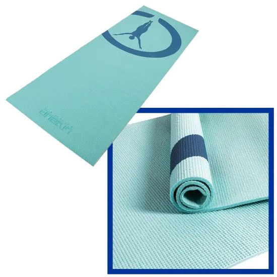 Килимок для йоги LiveUp PVC PRINTED YOGA MAT блакитний
