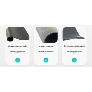 Каучуковий Міні-мат для йоги EasyFit Yoga Pad 3 мм 