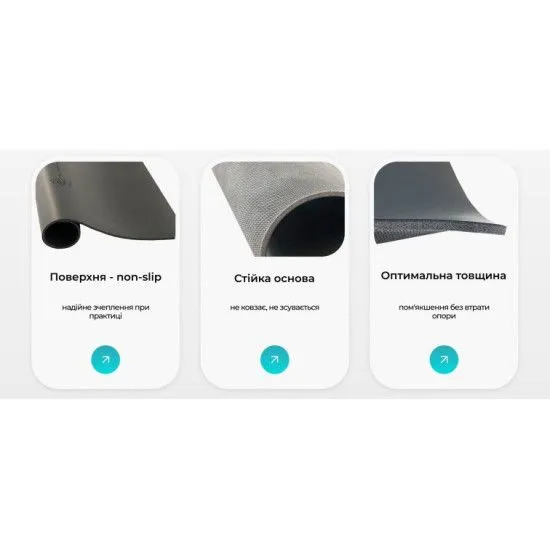 Каучуковий Міні-мат для йоги EasyFit Yoga Pad 3 мм 