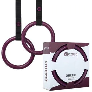 Кільця гімнастичні для Кросфіту GYM RINGS EZOUS (ABS-пластик)