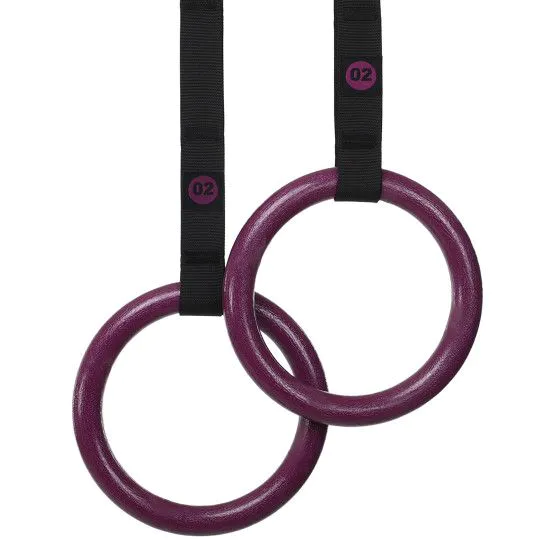 Кільця гімнастичні для Кросфіту GYM RINGS EZOUS (ABS-пластик)