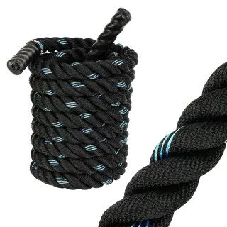 Канат для кроссфіта LiveUp (LivePro) BATTLE ROPE BLACK 12 м