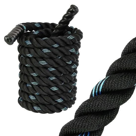 Канат для кроссфіта LiveUp (LivePro) BATTLE ROPE BLACK 12 м