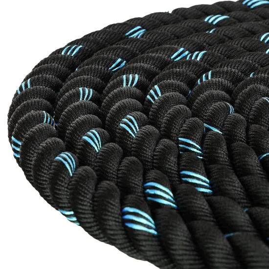 Канат для кроссфіта LiveUp (LivePro) BATTLE ROPE BLACK 12 м