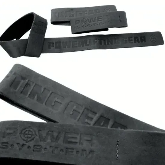 ШКІРЯНІ лямки POWER SYSTEM LEATHER STRAPS PS-3320 BLACK