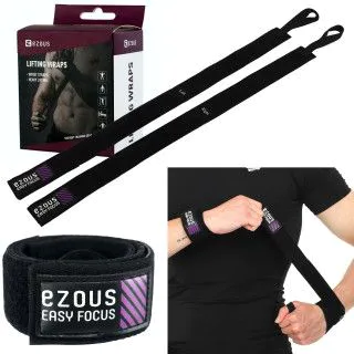 Фіксатор для зап'ястя LIFTING STRAP EZOUS бинти 70 х 3,6 см