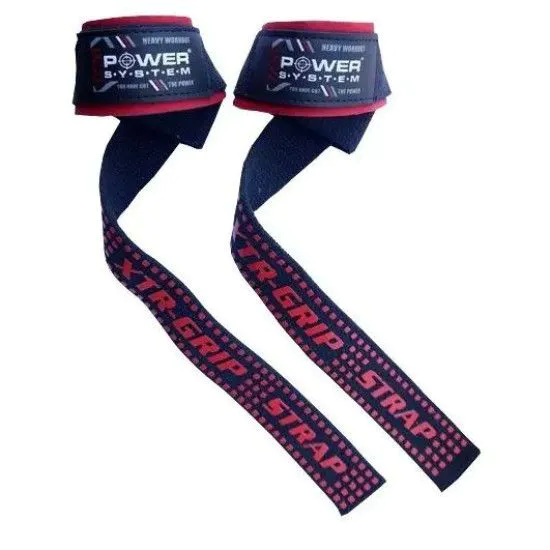 Лямки Power System PS-3430 XTR-Grip Straps з гумовим покриттям