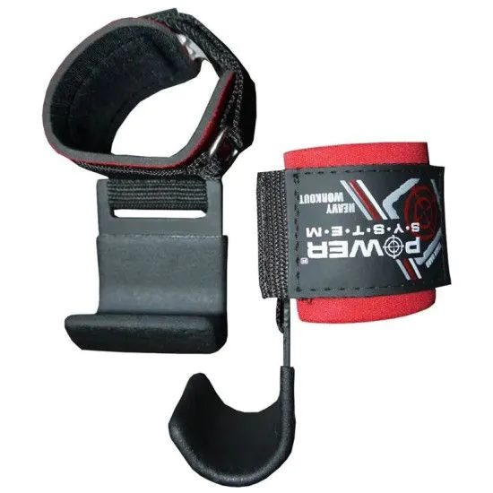 Гак для ТЯГИ НА ЗАП'ЯСТЯ POWER SYSTEM HARDCORE HOOKS PS-3310