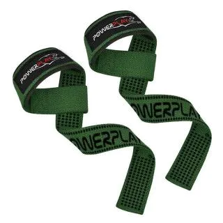 Лямки PowerPlay 7064 Lifting Gym Straps зелені