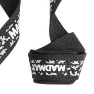 Лямки для тяги MadMax Camo Power Wrist Straps Camo/White