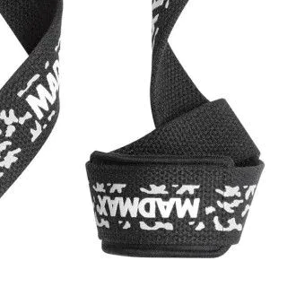 Лямки для тяги MadMax Camo Power Wrist Straps Camo/White