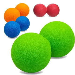 Масажер кінезіологічний подвійний Duoball гладкий (60 х 120 мм)