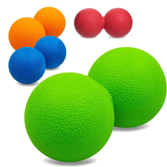 Масажер кінезіологічний подвійний Duoball гладкий (60 х 120 мм)