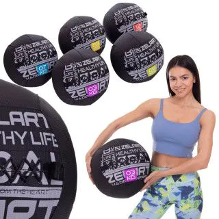 М'яч набивний для кросфіту волейбол WALL BALL (3 - 12 к