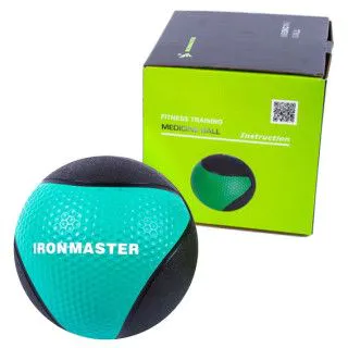 М'яч медбол гумовий IronMaster вага від 1 кг до 4 к