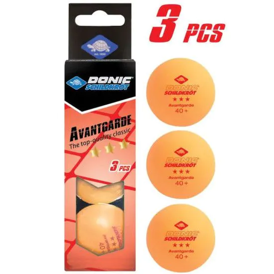 Шарики для настольного тенниса DONIC Avantgarde 3* 40+ orange