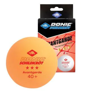 Кульки для настільного тенісу DONIC Avantgarde 3* 40+ 6шт orange