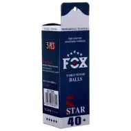 Кульки для настільного тенісу DONIC FOX 5* 40+ T005