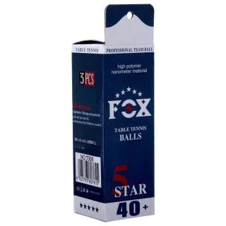 Кульки для настільного тенісу DONIC FOX 5* 40+ T005