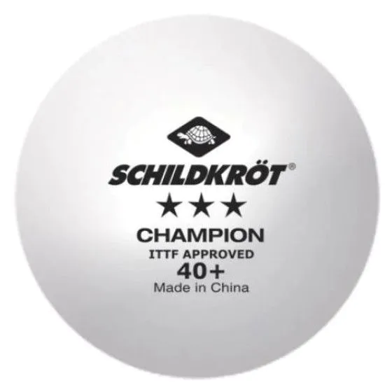 Кулька для настільного тенісу Donic Champion 40+ 3* white поштучно