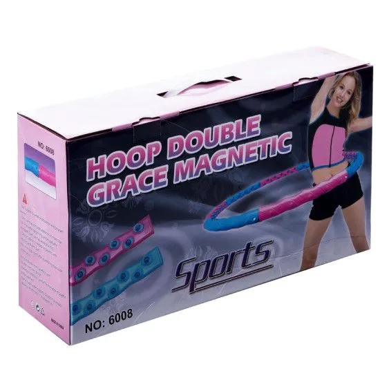 Обруч Хула Хуп DOUBLE GRACE MAGNETIC 1.5 кг (JS-6008)