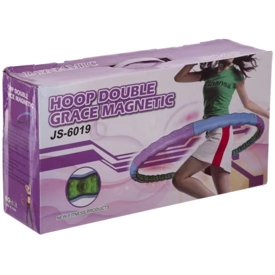 Обруч Хула Хуп DOUBLE GRACE MAGNETIC 1.5 кг (JS-6019)