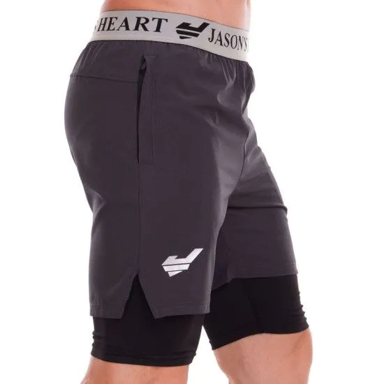 Шорти для фітнесу подвійні JASON