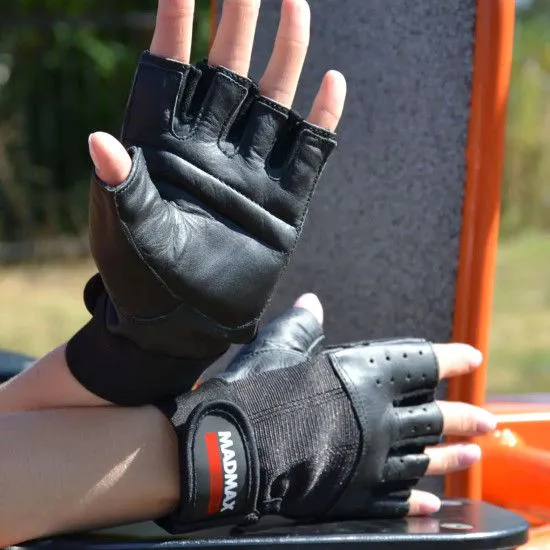 Рукавички для фітнесу MadMax MFG-248 Clasic Exclusive Black 