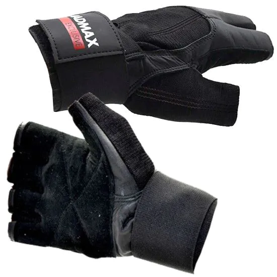 Рукавички для фітнесу MadMax MFG-269 Professional Exclusive Black 