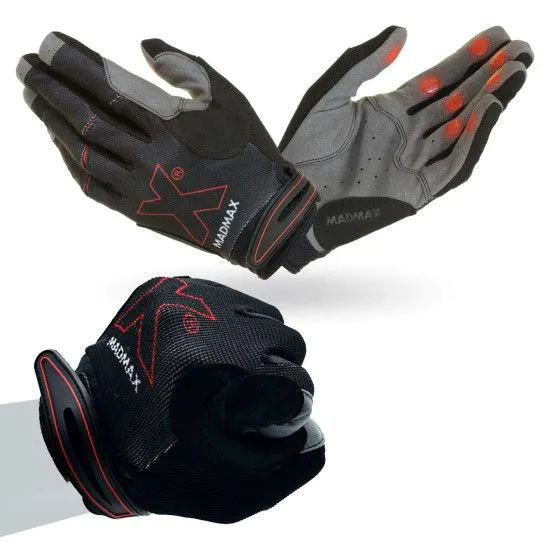 Рукавички для кросфіт MadMax MXG-103 X Gloves Black/Grey