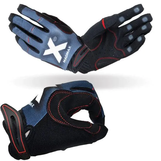 Рукавички для кросфіт MadMax MXG-102 X Gloves Black/Grey/White 
