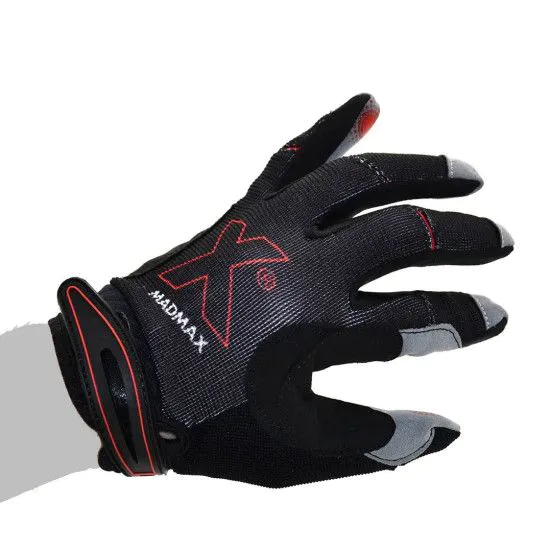Рукавички для кросфіт MadMax MXG-103 X Gloves Black/Grey