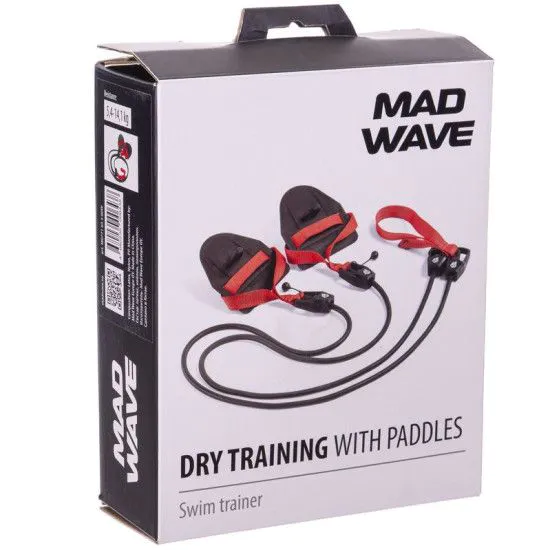 Тренажер для плавання з лопатками MadWave TRAINER DRY (5,4 - 14,1 кг)
