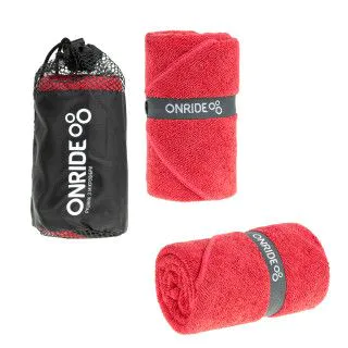 Рушник мікрофібра ONRIDE Dry червоний 100 х 50 см (махровий)