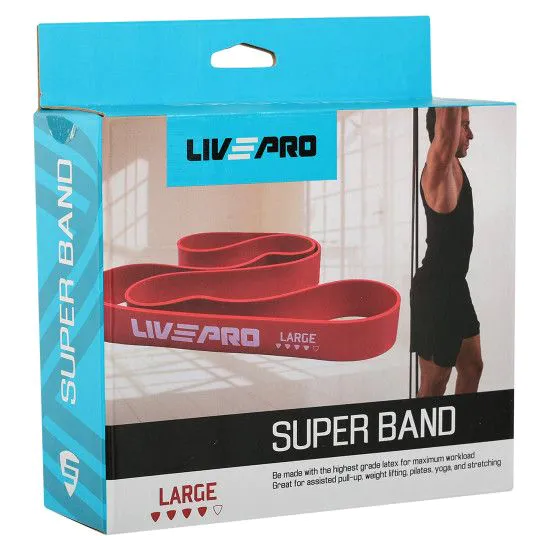 Резиновая петля для турника LivePro SUPER BAND (22-57кг)