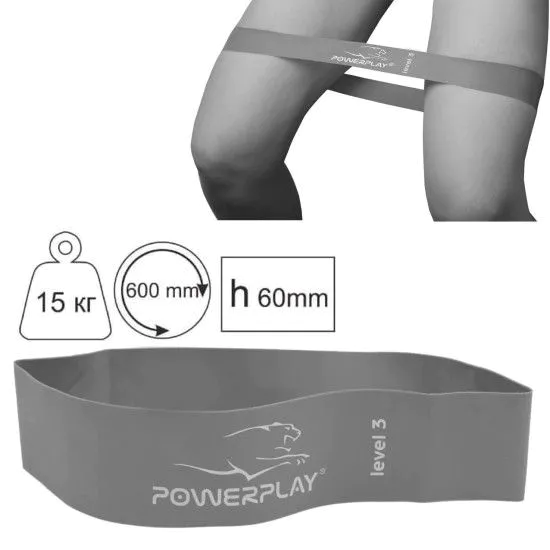 Фітнес гумка PowerPlay 4140 Level 3 (навантаження 15 кг)
