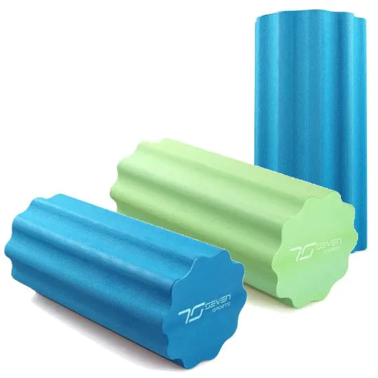 Рельефный массажный роллер 7SPORTS YOGA Roller EVA