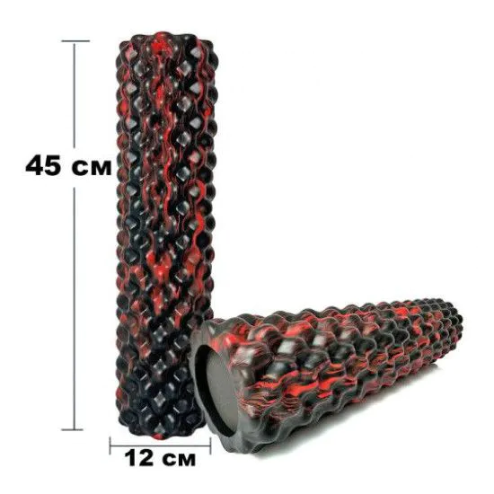 Grid Roller ролер масажний EasyFit Bubbles 45 см чорний