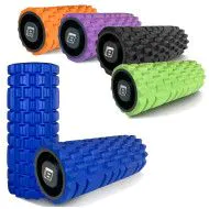 Ролер масажний із заглушками EasyFit Grid Roller 33 см 