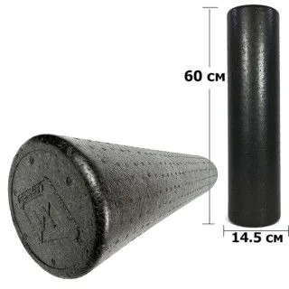 Ролер гладкий EasyFit PolyFoam Roller EPP 60 см (щільний)