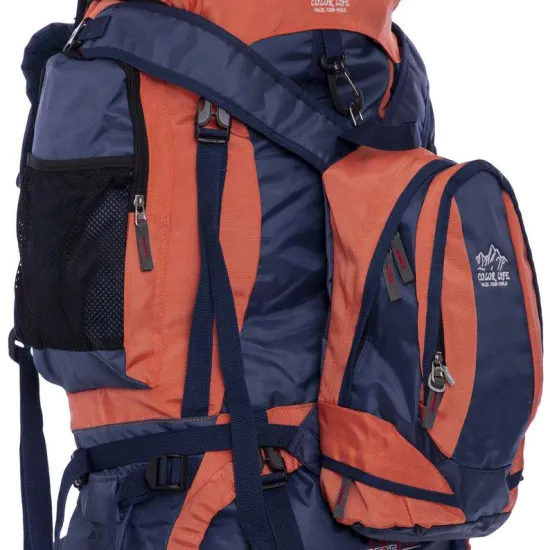 Рюкзак туристичний два в одному COLOR LIFE 90+5 L (оранж)