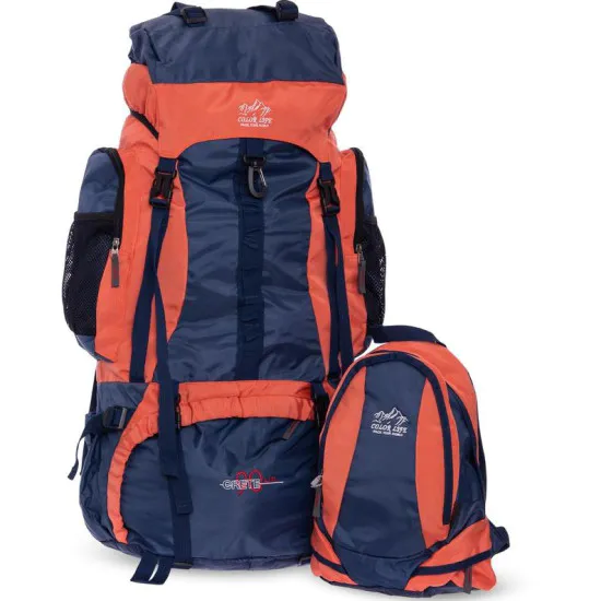 Рюкзак туристичний два в одному COLOR LIFE 90+5 L (оранж)